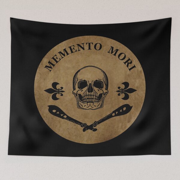 Item preview, Memento mori skull remember your death latin quote designed and sold by Alexaltay.