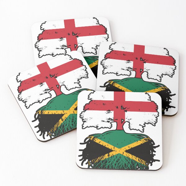 Item preview, Jamaica Jamaican English England Tree Roots Flag designed and sold by FlagX.