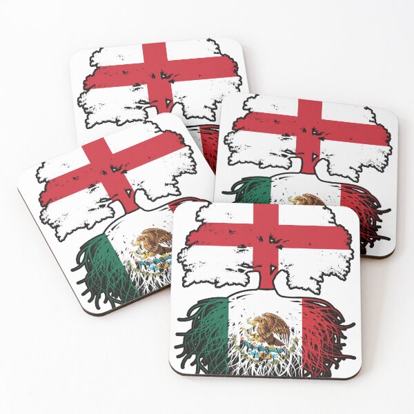 Item preview, Mexico Mexican English England Tree Roots Flag designed and sold by FlagX.