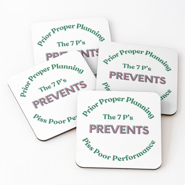 Item preview, The 7 P's-Prior Proper Planning Prevents Piss Poor Performance designed and sold by bonnieleigh6902.