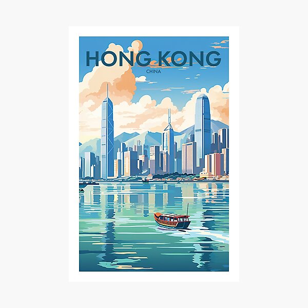 Item preview, HONG KONG designed and sold by MarkedArtPrints.