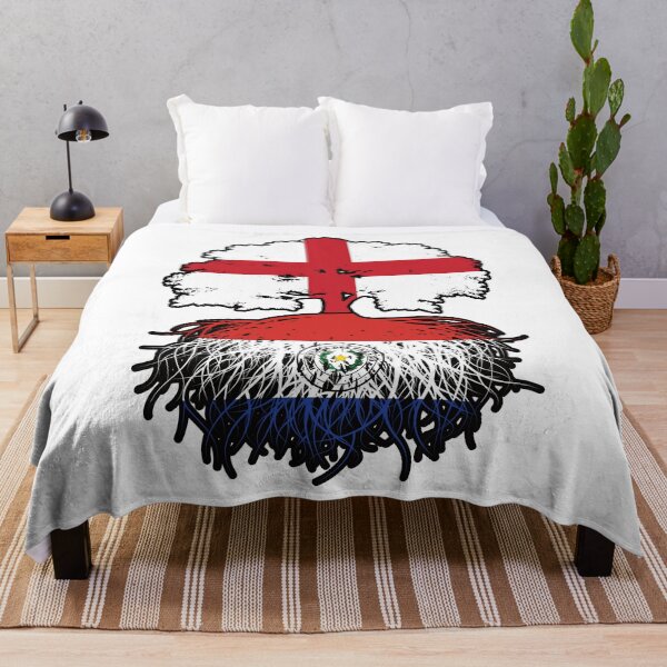 Item preview, Paraguay Paraguayan English England Tree Roots Flag designed and sold by FlagX.
