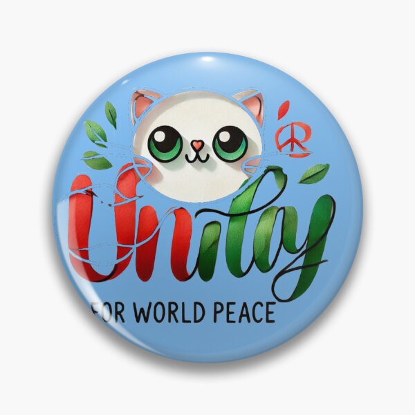 Item preview, Unity for World Peace - Inspirational 3D Calligraphy Design,   designed and sold by PaintMeWorld.