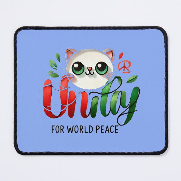 Item preview, Unity for World Peace - Inspirational 3D Calligraphy Design, designed and sold by PaintMeWorld.