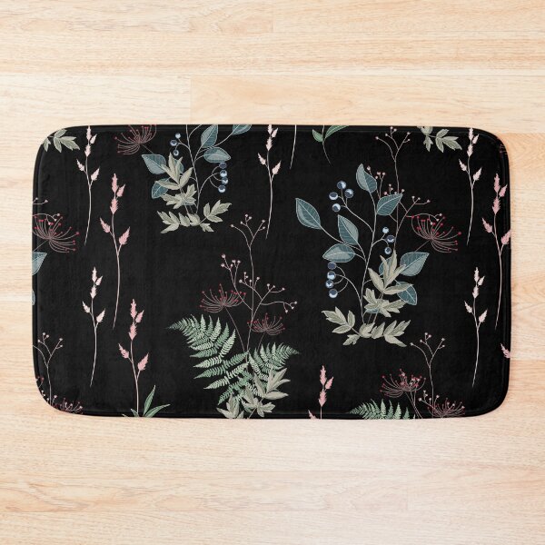 Item preview, Pattern with wild meadow flowers, herbs, grasses, leaves and branch of berries. designed and sold by MatyKotiv.