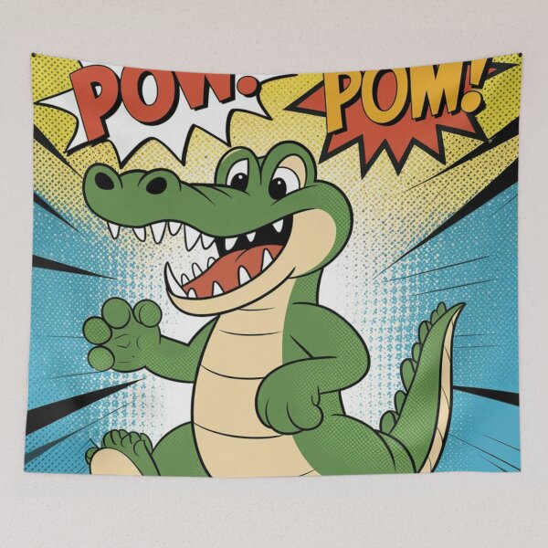 Item preview, Comic-Style Alligator Artwork designed and sold by Nagikseyanart.