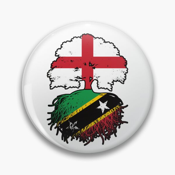 Item preview, Saint Kitts Kittitian English England Tree Roots Flag designed and sold by FlagX.