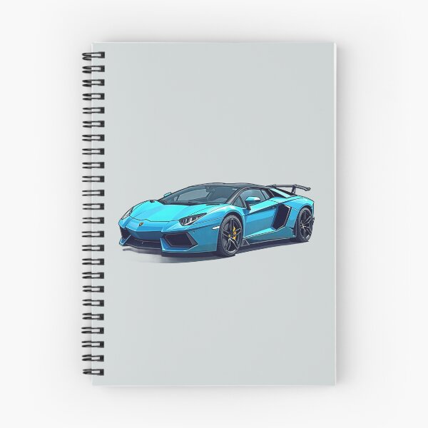 Item preview, Lambo lines cyan silhouette comic style illustration designed and sold by kahida.
