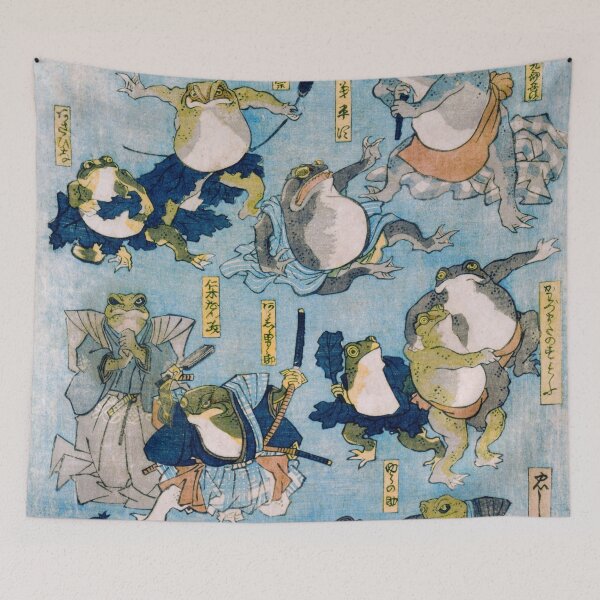 Item preview, Samurai Frogs - Utagawa Kuniyoshi designed and sold by Onodera.