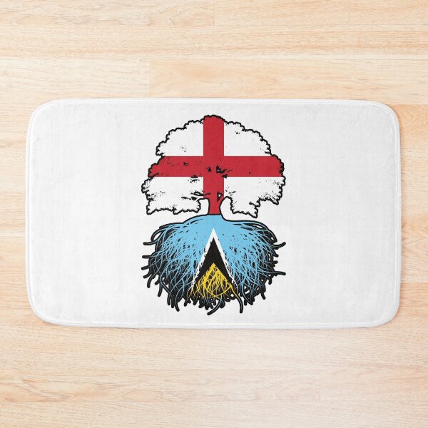 Item preview, Saint Lucia Saint Lucian English England Tree Roots Flag designed and sold by FlagX.