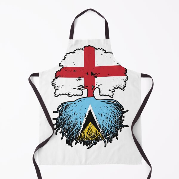 Item preview, Saint Lucia Saint Lucian English England Tree Roots Flag designed and sold by FlagX.