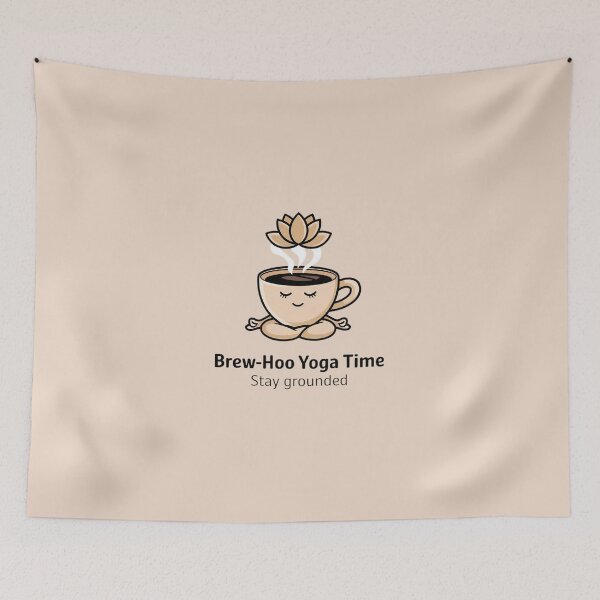 Item preview, Brew-Hoo Yoga Time Stay Grounded designed and sold by Situstshirts.