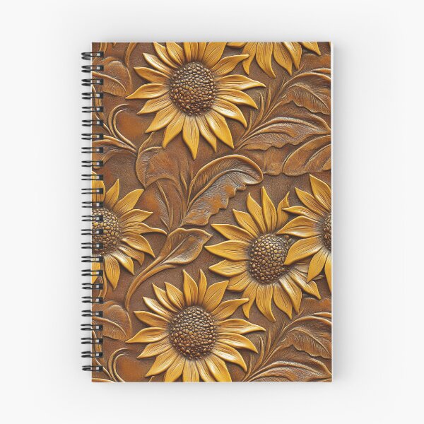 Item preview, Sunflower Tooled Leather  designed and sold by ColorFlowArt.