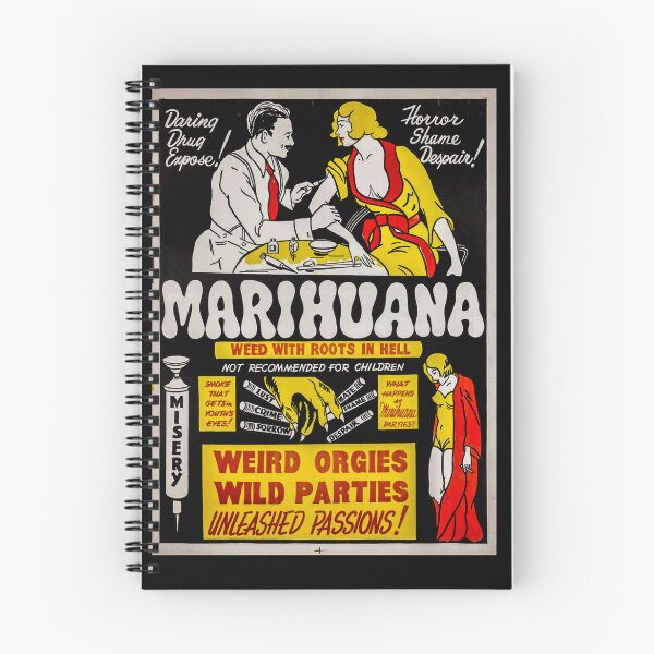 Item preview, 1920s Marijuana Propaganda Vintage Poster - "Marihuana" Retro Illustration  designed and sold by Arwen-Art.