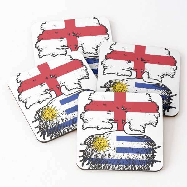 Item preview, Uruguay Uruguayan English England Tree Roots Flag designed and sold by FlagX.