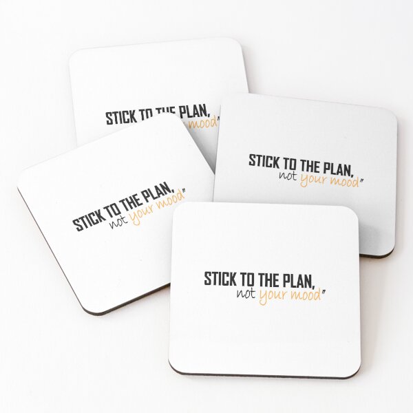 Item preview, Stick to the plan, not your mood designed and sold by Positive Mindzet!.