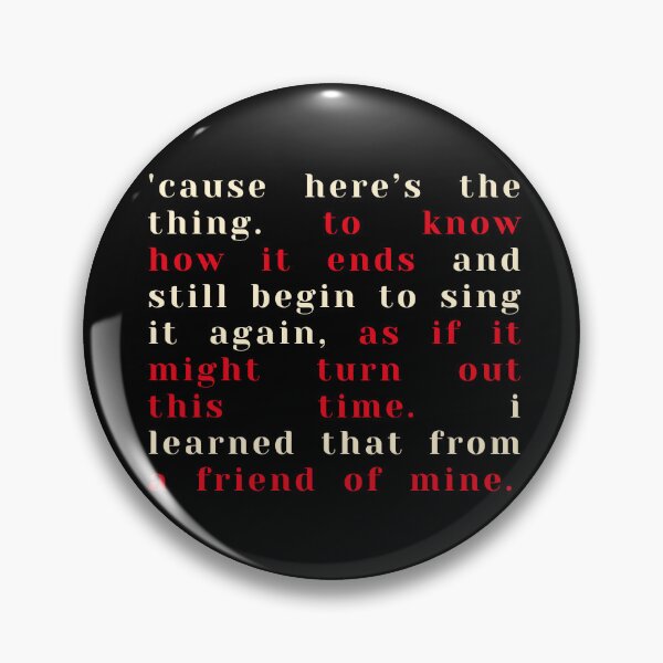 Item preview, 'AND STILL BEGIN TO SING IT AGAIN' (Hadestown text design) designed and sold by Stagey Aesthetics.