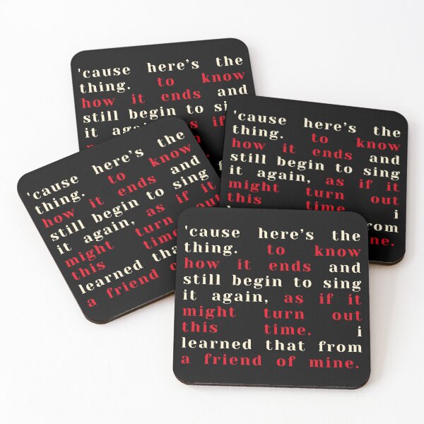 Item preview, 'AND STILL BEGIN TO SING IT AGAIN' (Hadestown text design) designed and sold by Stagey Aesthetics.
