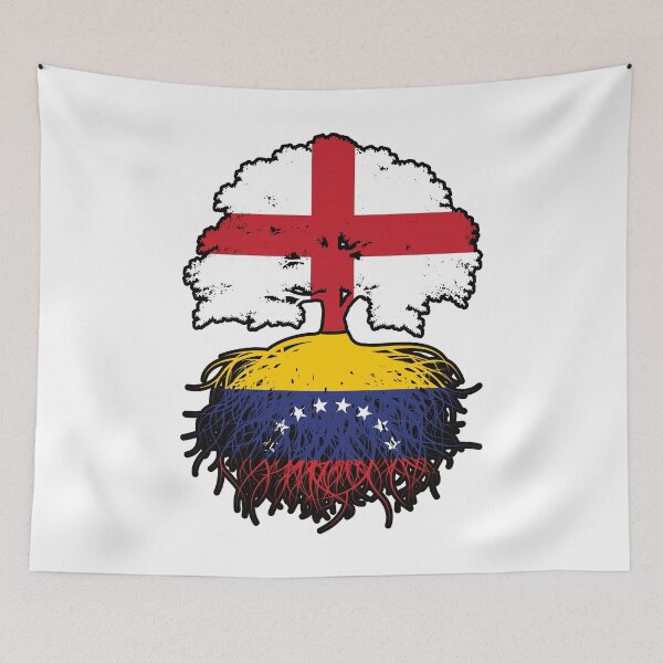 Item preview, Venezuela Venezuelan English England Tree Roots Flag designed and sold by FlagX.