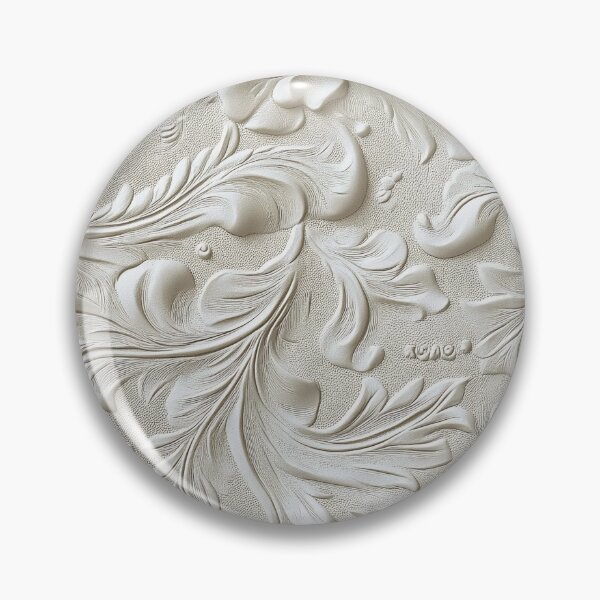 Item preview, White Tooled Leather  designed and sold by ColorFlowArt.