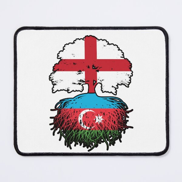 Item preview, Azerbaijan Azerbaijani English England Tree Roots Flag designed and sold by FlagX.