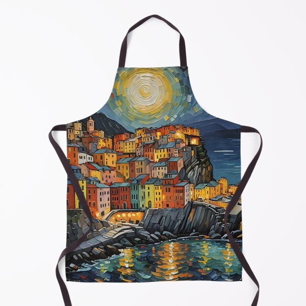 Item preview, Cinque Terre Costal Village in Italy (abstract) designed and sold by The-Open-Door.