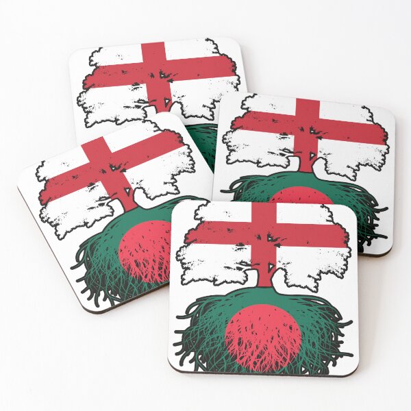Item preview, Bangladesh Bangladeshi English England Tree Roots Flag designed and sold by FlagX.