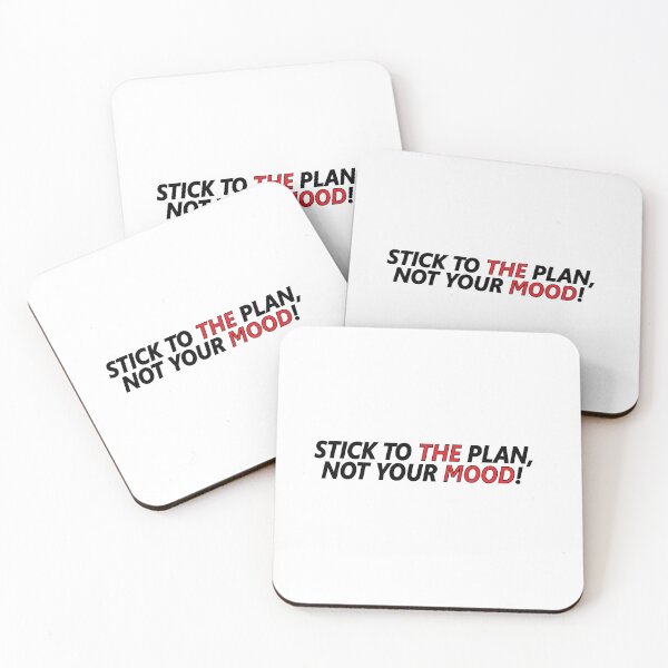 Item preview, Stick to the plan, not your mood designed and sold by Positive Mindzet!.