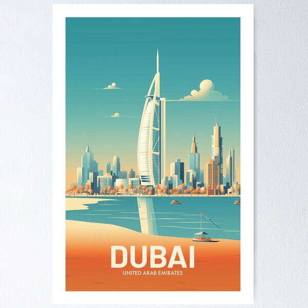 Item preview, DUBAI designed and sold by MarkedArtPrints.