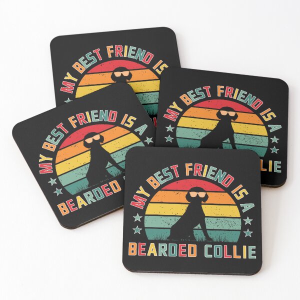 Item preview, MY BEST FRIEND IS A BEARDED COLLIE, funny gifts for bearded collie lovers  designed and sold by FelkMariShop.