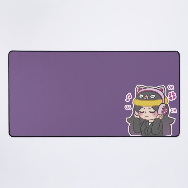 Item preview, RadioMonii Chibi Anime OA OA OA - Cute Purple Cat Ear Headphones on color designed and sold by RadioMonii.