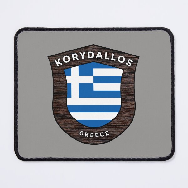 Item preview, Korydallos Greece Emblem Flag designed and sold by World Designs.