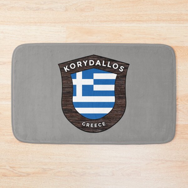Item preview, Korydallos Greece Emblem Flag designed and sold by World Designs.