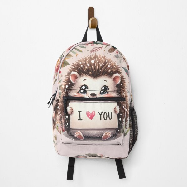 Item preview, Adorable Hedgehog Holding I LOVE YOU Sign. designed and sold by JoseFrancese.