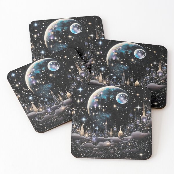 Item preview, Space.Crystal space city.Stars and planets. designed and sold by MagelliShop.