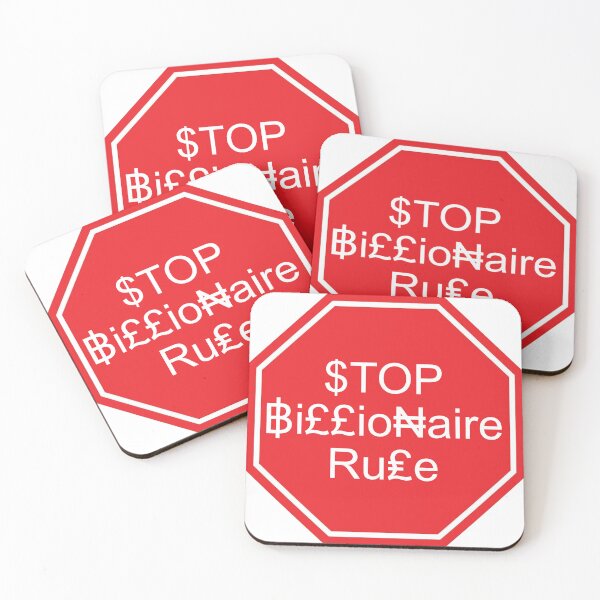 Item preview, Stop Billionaire Rule designed and sold by GreaterGrander.