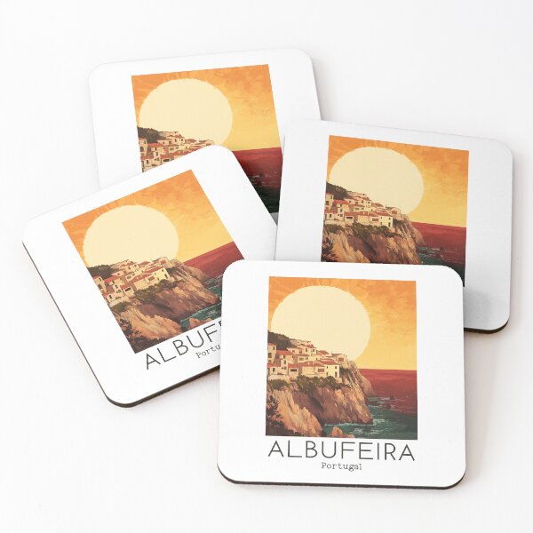 Item preview, A Vintage Travel Illustration of Albufeira - Portugal  designed and sold by GoodOldVintage.