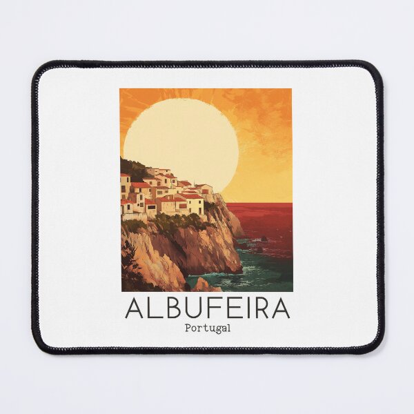 Item preview, A Vintage Travel Illustration of Albufeira - Portugal  designed and sold by GoodOldVintage.