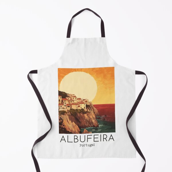 Item preview, A Vintage Travel Illustration of Albufeira - Portugal designed and sold by GoodOldVintage.
