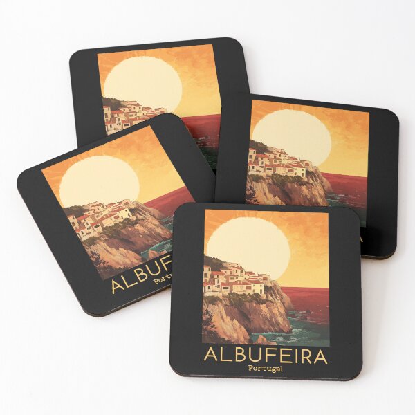 Item preview, A Vintage Travel Illustration of Albufeira - Portugal  designed and sold by GoodOldVintage.