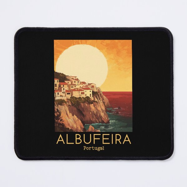Item preview, A Vintage Travel Illustration of Albufeira - Portugal  designed and sold by GoodOldVintage.