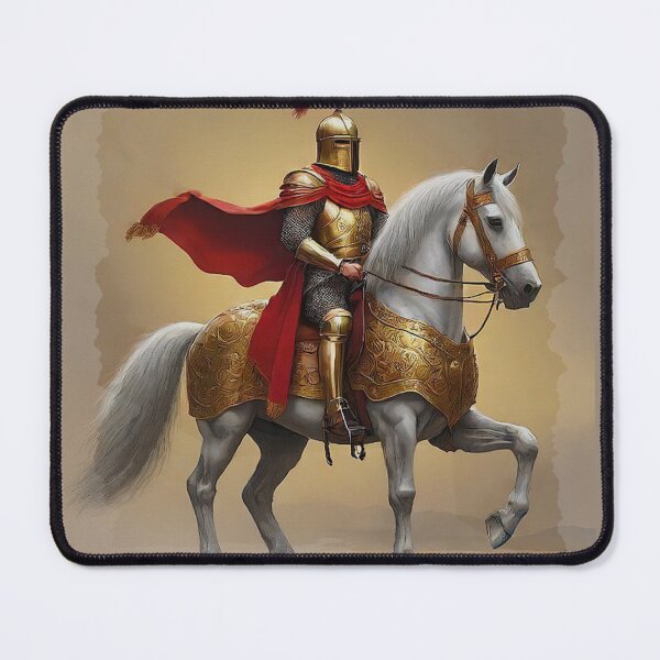 Item preview, Armored Knight on Horseback designed and sold by Skye Ryan-Evans.