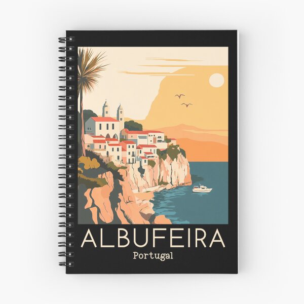 Item preview, A Vintage Travel Illustration of Albufeira - Portugal  designed and sold by GoodOldVintage.