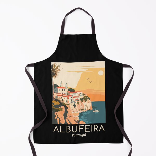 Item preview, A Vintage Travel Illustration of Albufeira - Portugal designed and sold by GoodOldVintage.
