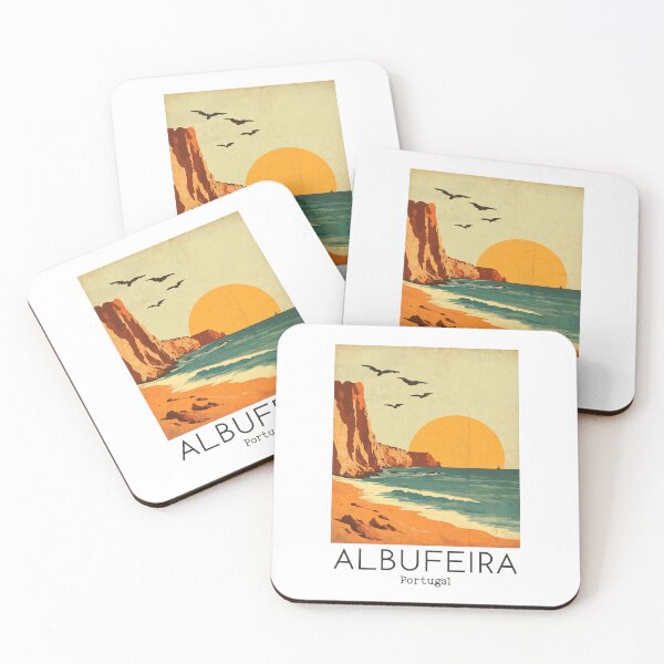 Item preview, A Vintage Travel Illustration of Albufeira - Portugal  designed and sold by GoodOldVintage.