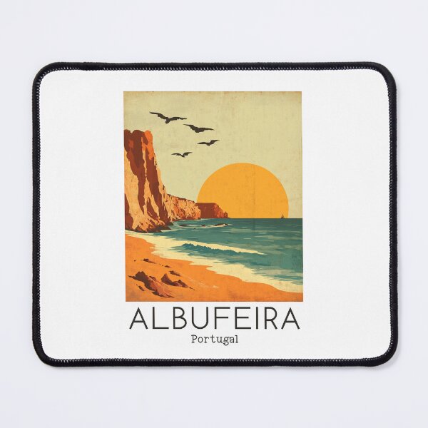 Item preview, A Vintage Travel Illustration of Albufeira - Portugal  designed and sold by GoodOldVintage.