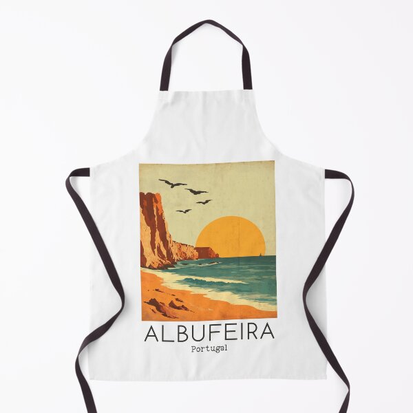 Item preview, A Vintage Travel Illustration of Albufeira - Portugal designed and sold by GoodOldVintage.