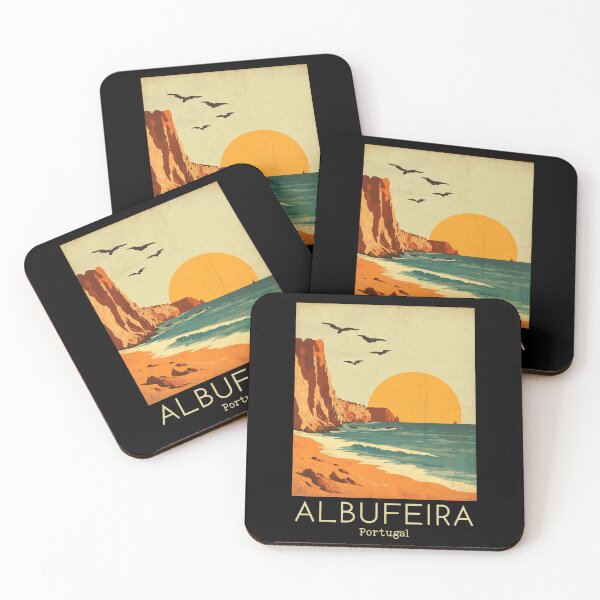 Item preview, A Vintage Travel Illustration of Albufeira - Portugal  designed and sold by GoodOldVintage.