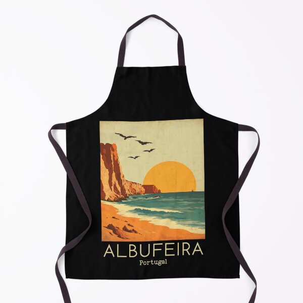Item preview, A Vintage Travel Illustration of Albufeira - Portugal designed and sold by GoodOldVintage.