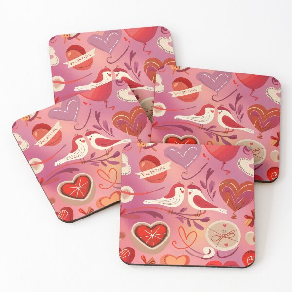 Item preview, Valentine's Day birds. designed and sold by MyHappyArtShop.